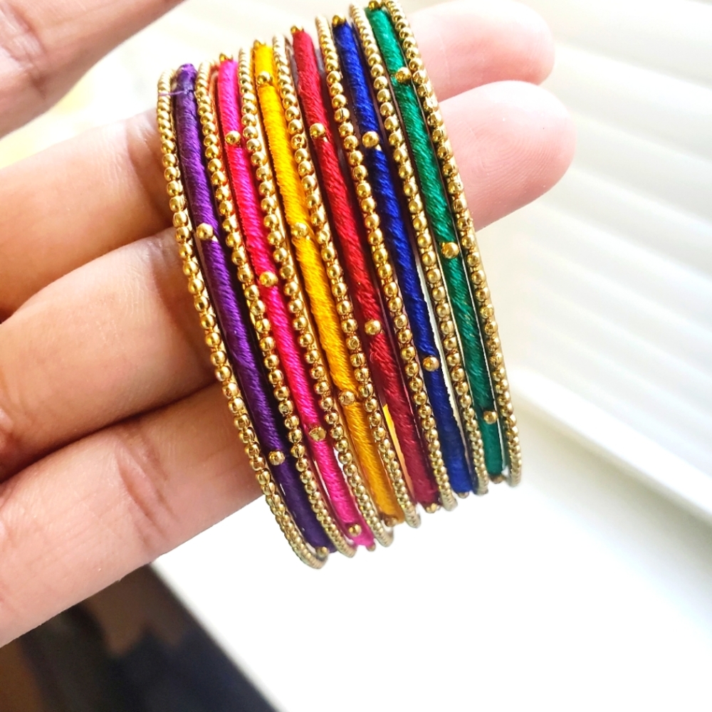 Hand-made Threaded Bangles